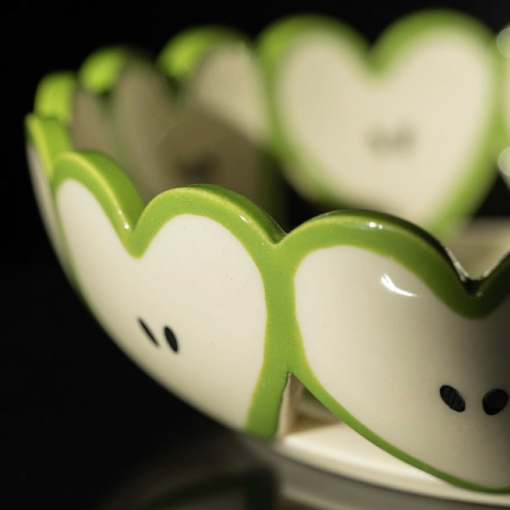 Apple Heart Fruit Basket - Green