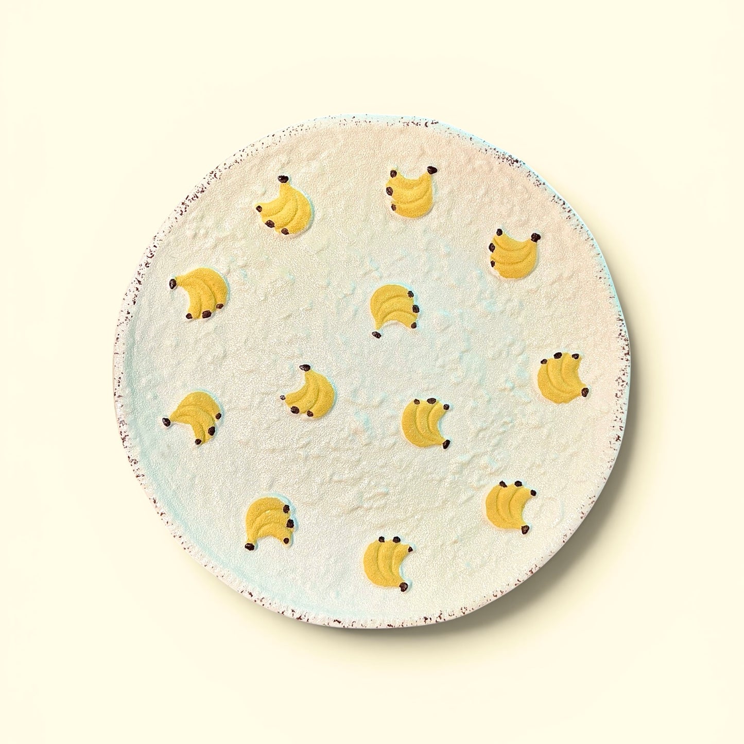 Banana Bunch Ceramic Serving Plate