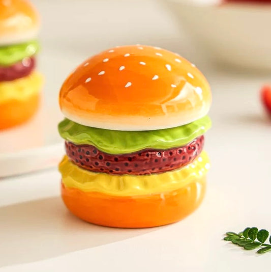 Ceramic Cheeseburger Match Holder