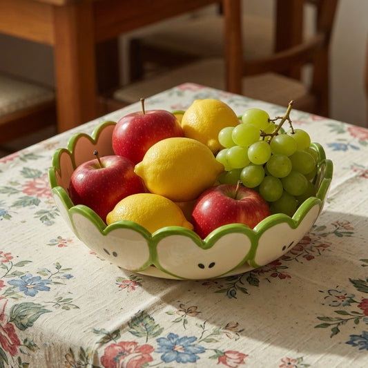 Apple Heart Fruit Basket - Green