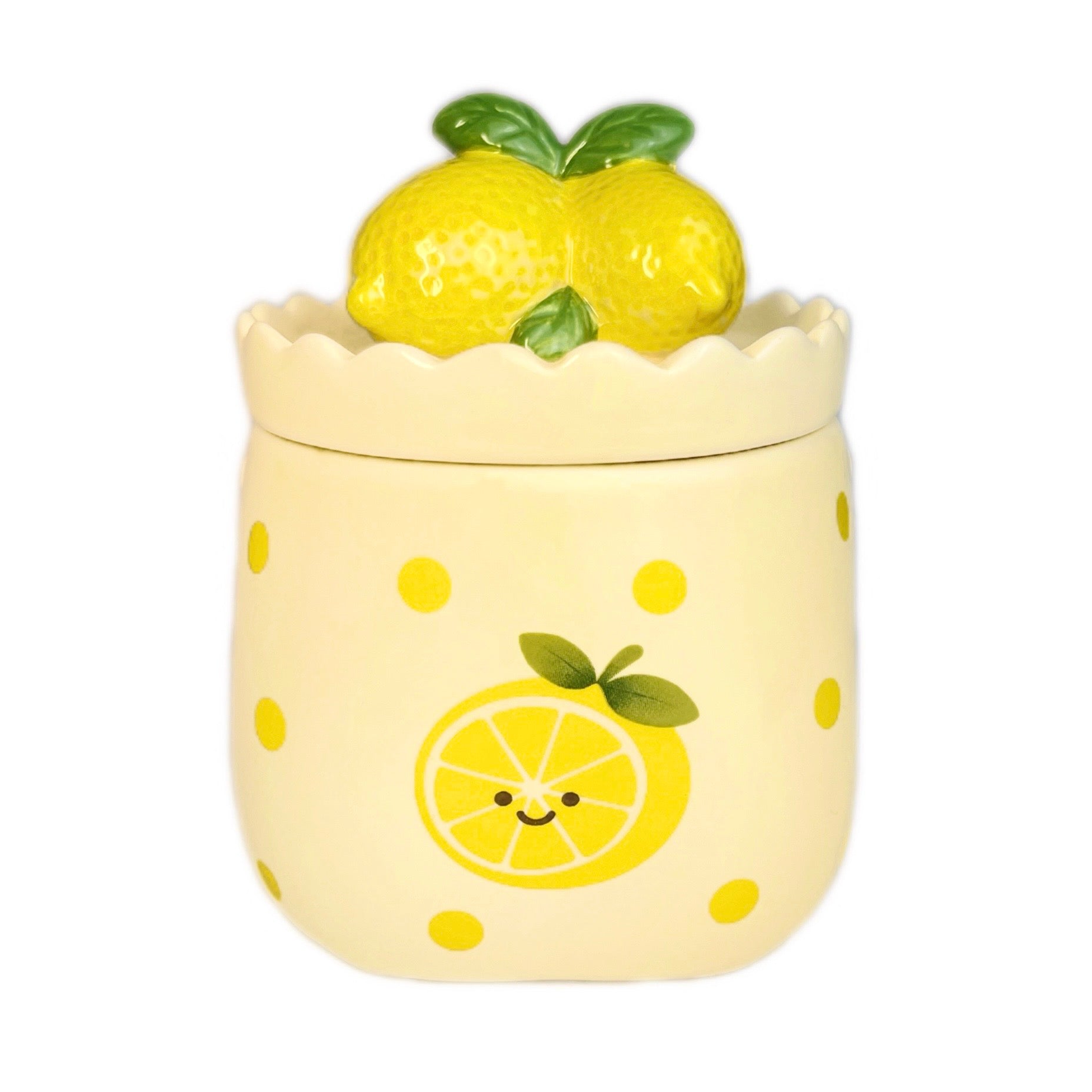Sugared Lemon Zest | Fruit-Inspired Ceramic Soy Candle – Graces Design