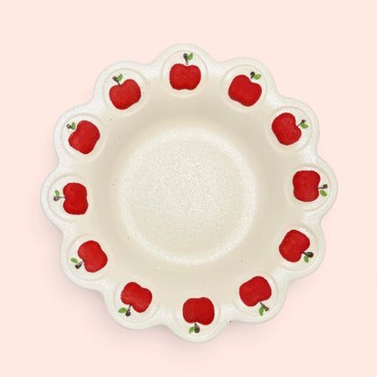 Apple Scalloped Serving Bowl