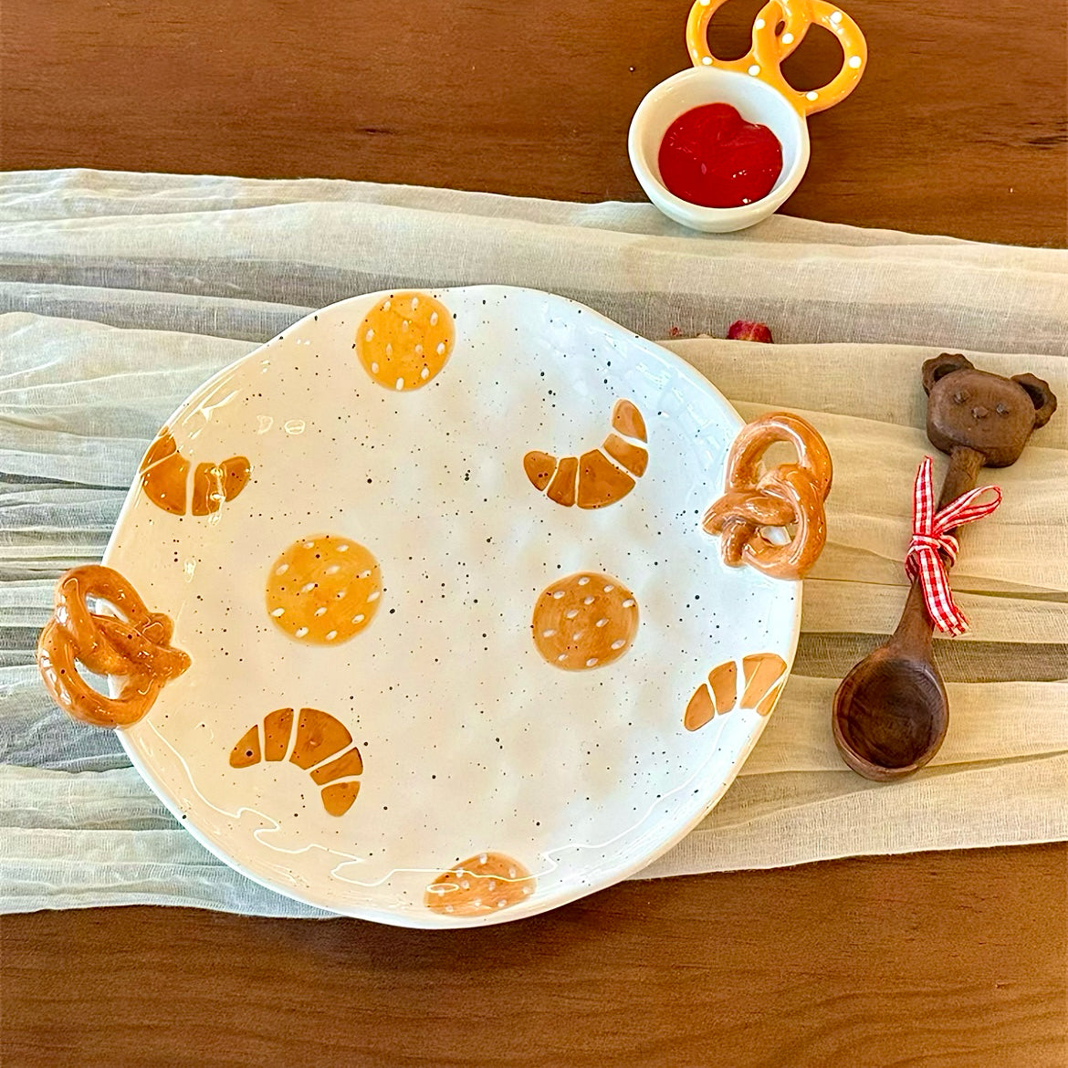 Cozy Bakery Ceramic Plate