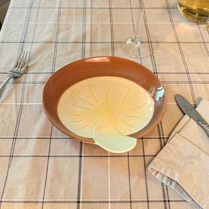 Cottage Mushroom Ceramic Serving Plate