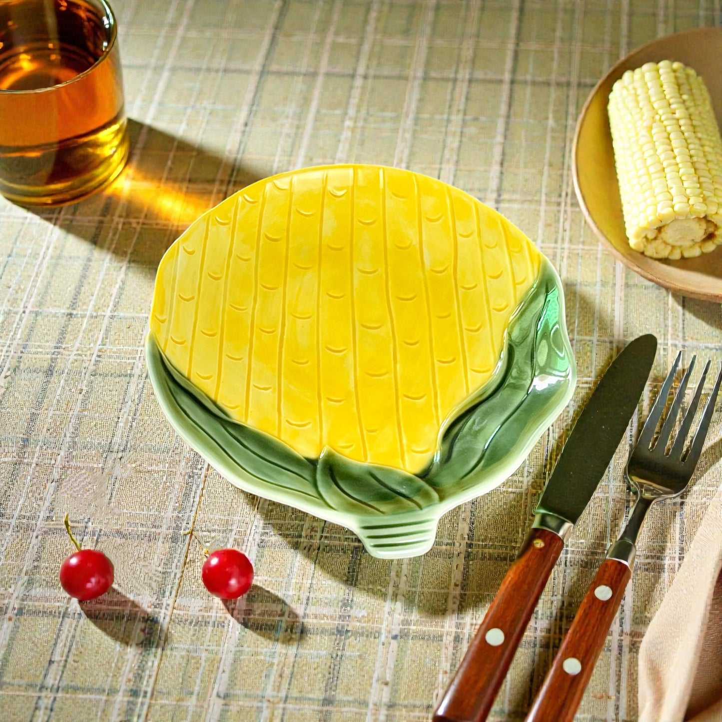 Sweet Corn Ceramic Serving Plate